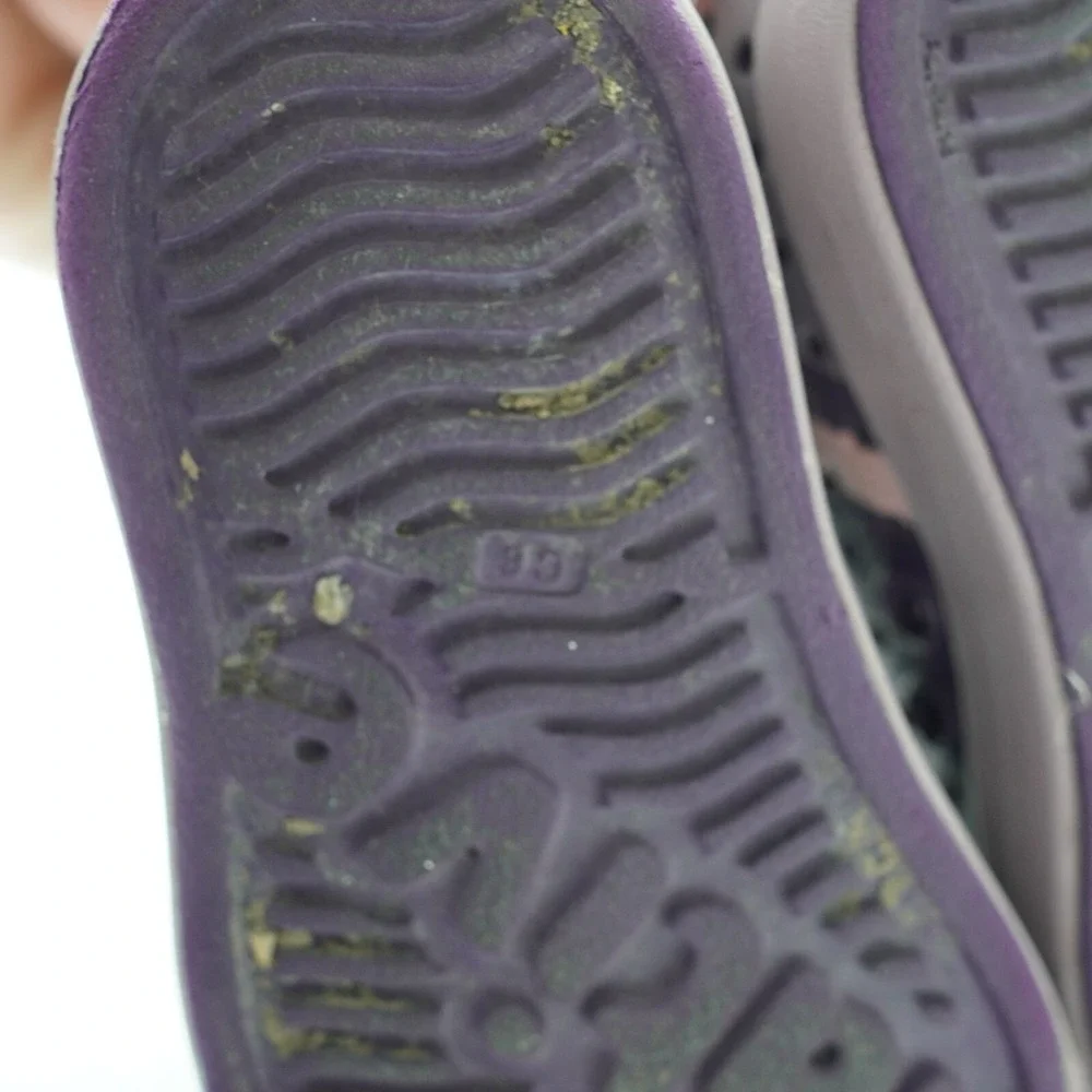 Native Shoes Jefferson Kids 8 Purple Perforated Slip On Sneakers Water Shoes